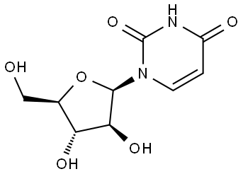 1-beta-D-Arabinofuranosyluracil Struktur