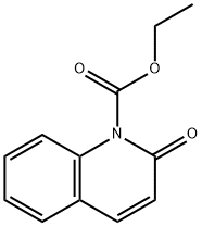 2-オキソ-1(2H)-キノリンカルボン酸エチル 化学構造式