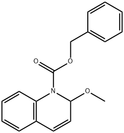 2-メトキシ-1(2H)-キノリンカルボン酸ベンジル 化学構造式