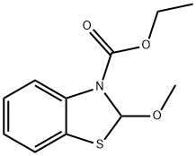 2-Methoxy-3-benzothiazolinecarboxylic acid ethyl ester 结构式