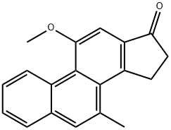 15,16-Dihydro-11-methoxy-7-methyl-17H-cyclopenta[a]phenanthren-17-one 结构式