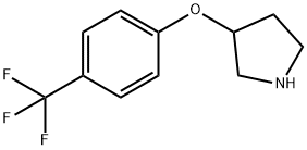 3-[4-(TRIFLUOROMETHYL)PHENOXY]PYRROLIDINE Structure