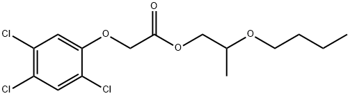 2-butoxypropyl 2-(2,4,5-trichlorophenoxy)acetate Structure