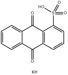 potassium 9,10-dihydro-9,10-dioxoanthracene-1-sulphonate 化学構造式