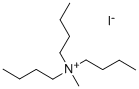N,N-ジブチル-N-メチル-1-ブタンアミニウム·ヨージド 化学構造式