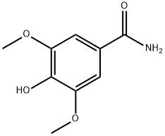 3,5-二甲氧基-4-羟基苯甲酰胺, 3086-72-4, 结构式