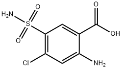 2-氨基-4-氯-5-磺酰胺苯甲酸,3086-91-7,结构式