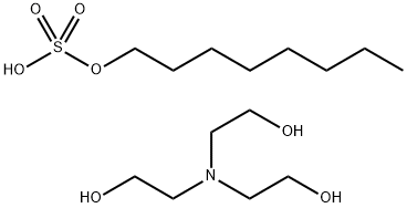 tris(2-hydroxyethyl)ammonium octyl sulphate Structure