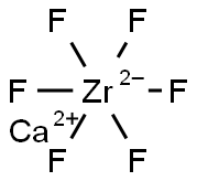 calcium hexafluorozirconate(2-)  Struktur