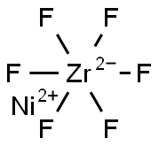 nickel hexafluorozirconate(2-) Structure