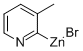 3-メチル-2-ピリジル亜鉛ブロミド 溶液 化学構造式