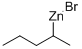 1-METHYLBUTYLZINC BROMIDE Structure