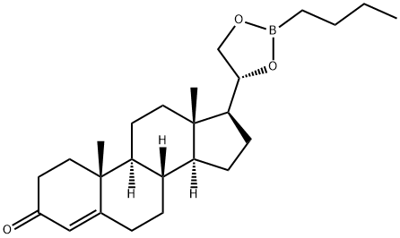 (20R)-20,21-[(Butylboranediyl)bis(oxy)]pregn-4-en-3-one Structure