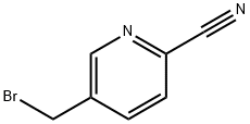 2-氰基-5-溴甲基吡啶 结构式