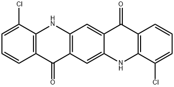 4,11-dichloro-5,12-dihydroquino[2,3-b]acridine-7,14-dione   Struktur