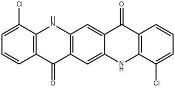 4,11-dichloro-5,12-dihydroquino[2,3-b]acridine-7,14-dione Struktur