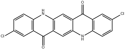 2,9-ジクロロキノ[2,3-b]アクリジン-7,14(5H,12H)-ジオン 化学構造式