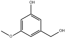 3-(羟甲基)-5-甲氧基苯酚 结构式