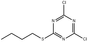 2-(Butylthio)-4,6-dichloro-1,3,5-triazine,30894-61-2,结构式