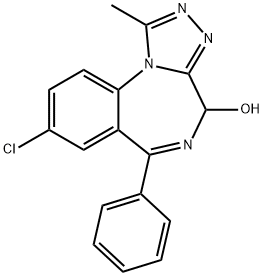 4-羟基阿普唑仑 结构式