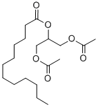 二乙酸十二酸-1,2,3-丙三醇酯, 30899-62-8, 结构式