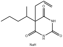 司可巴比妥钠盐,309-43-3,结构式