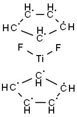 BIS(CYCLOPENTADIENYL)DIFLUOROTITANIUM(IV),309-89-7,结构式