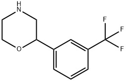 2-(α,α,α-トリフルオロ-m-トリル)モルホリン 化学構造式