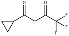 1-シクロプロピル-4,4,4-トリフルオロ-1,3-ブタンジオン 化学構造式