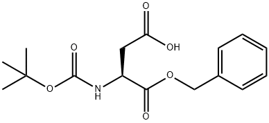Boc-L-aspartic acid 1-benzyl ester Struktur