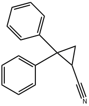 2,2-diphenylcyclopropanecarbonitrile Structure