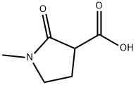 1-Methyl-2-oxo-3-Pyrrolidinecarboxylic acid Structure