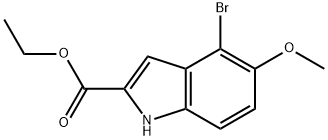 ETHYL 4-BROMO-5-METHOXY-1H-INDOLE-2-CARBOXYLATE Struktur