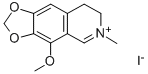 4-METHOXY-6-METHYL-7,8-DIHYDRO-[1,3]DIOXOLO[4,5-G]ISOQUINOLIN-6-IUM, IODIDE Structure