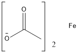 Ferrous acetate Structure