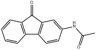 N-(9-オキソ-9H-フルオレン-2-イル)アセトアミド 化学構造式