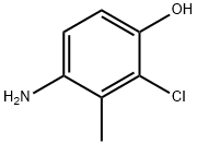 4-氨基-2-氯-3-甲基苯酚 结构式