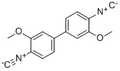 4,4'-DIISOCYANO-3,3'-DIMETHOXYBIPHENYL Struktur