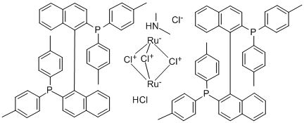 Dimethylammoniumdichlorotri(mu-chloro)bis[(S)-(-)-2,2'-bis(di-p-tolylphosphino)-1,1'-binaphthyl]diruthenate(II) price.