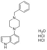 4-(4-BENZYLPIPERAZINO)-1H-INDOLE DIHYDROCHLORIDE MONOHYDRATE Struktur