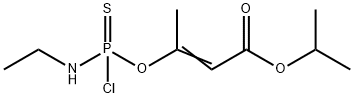 Chloro(ethylamino)thiophosphinic acid O-[(E)-2-(isopropoxycarbonyl)-1-methylvinyl] ester 结构式