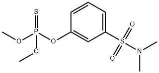 m-Hydroxy-N,N-dimethylbenzenesulfonamide O,O-dimethyl phosphorothioate Struktur