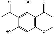 1-(3-ACETYL-2,4-DIHYDROXY-6-METHOXYPHENYL)ETHAN-1-ONE Struktur