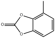 1,3-Benzodioxol-2-one,  4-methyl- 结构式