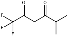 1,1,1-トリフルオロ-5-メチルヘキサン-2,4-ジオン 化学構造式