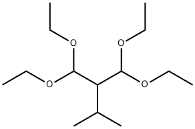 2-(diethoxymethyl)-1,1-diethoxy-3-methyl-butane Structure