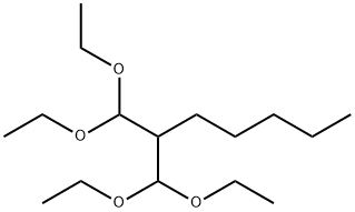 2-DIETHOXYMETHYL-1,1-DIETHOXYHEPTANE Structure