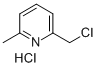 2-(クロロメチル)-6-メチルピリジン塩酸塩 化学構造式