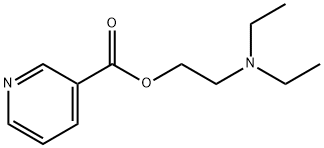 ニコチン酸2-(ジエチルアミノ)エチル 化学構造式