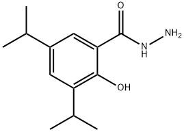 2-羟基-3,5-二异丙基苯甲酰肼 结构式